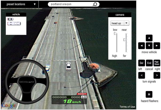 driving game on google earth download