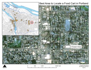 Food Cart Location Portland Oregon GIS