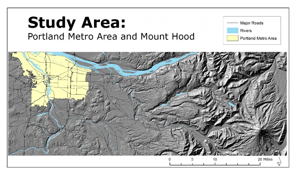 Viewshed Mount Hood Digital Terrain Analysis
